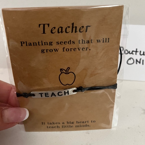 NEW Teach Bracelet New, Teach bracelet NEW!, Teacher bracelet NEW - Picture 1 of 2